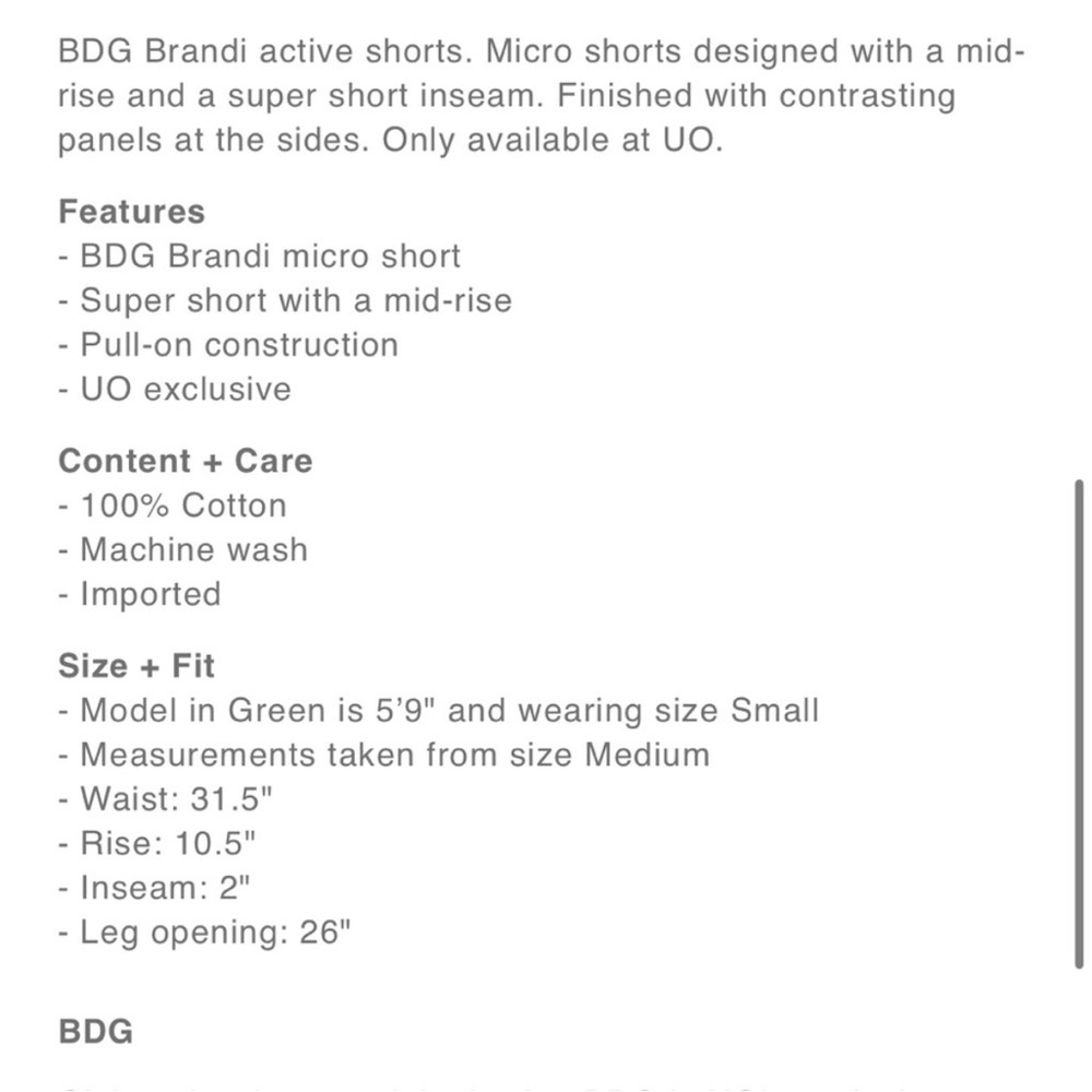 BDG Brandi Micro Shorts - Picture 4 of 4